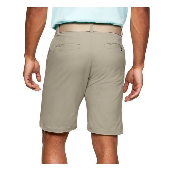 UNDER ARMOUR Mens Tech Beige Flat Front Easy Care Stretch Shorts 38 - Picture 2 of 3